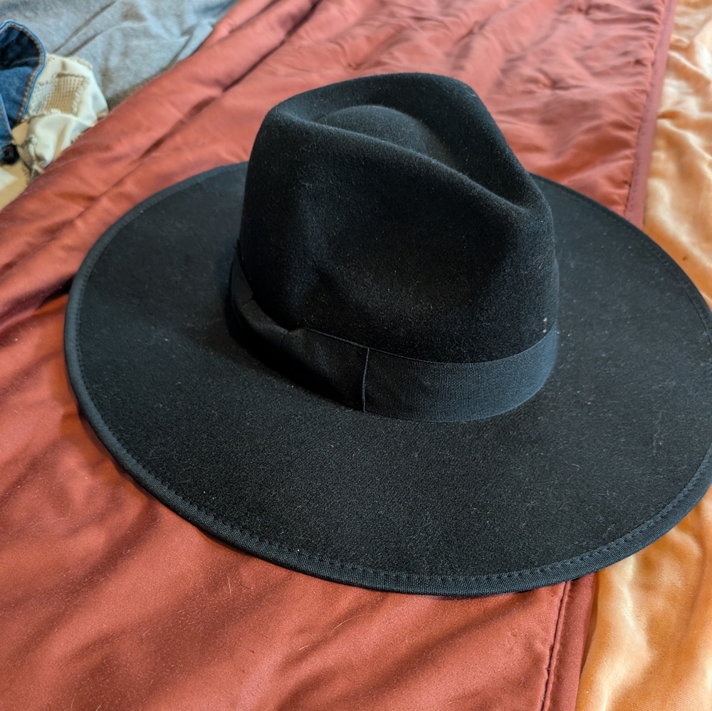 ASOS Black Wide-Brim Hat